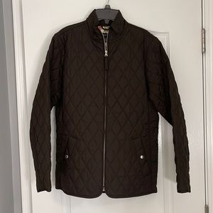 Lands End Full Zip Quilted Jacket Size M